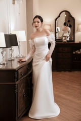 Váy Đi Bàn Luxury Wedding Gown CD21