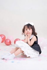 Đầm Công Chúa Dự Tiệc Cao Cấp cho bé gái UNA Royal Bloom phong cách tiểu thư hoàng gia