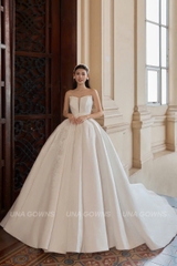 Váy Cưới Satin Gân Nổi Cao Cấp CD36 - UNA GOWNS