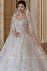 Váy Cưới Đính Đá Cao Cấp CD38