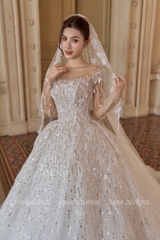 Váy Cưới Đính Đá Cao Cấp CD38