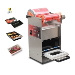 Máy Dán Miệng Khay Thực Phẩm Tự Động Loại Khay Tròn DF280YT✅