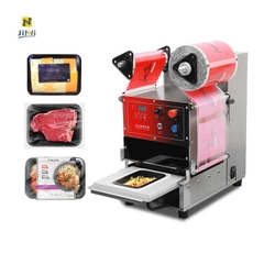 máy dán miệng khay nhựa tự động, thay khuôn linh động RS_ES25TA