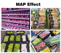 Máy Dán Miệng Khay Nhựa Tự Động Kèm Hút Chân Không Hoặc MAP Khí RS ES40TE