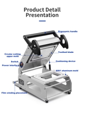 Máy Dán Miệng Khay Nhựa Thủ Công Loại Size Khay Lớn FR220E✅✅