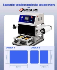 máy dán miệng khay nhựa tự động, thay khuôn linh động RS_ES30TA
