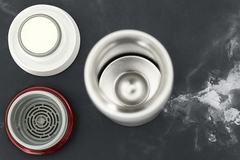 LHC4131WR - Bình giữ nhiệt Lock&Lock Feather Light Ring 450ml-  Màu Trắng / Đỏ