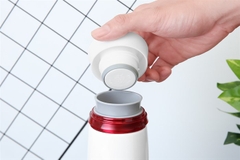 LHC4131WR - Bình giữ nhiệt Lock&Lock Feather Light Ring 450ml-  Màu Trắng / Đỏ