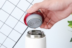 LHC4131WR - Bình giữ nhiệt Lock&Lock Feather Light Ring 450ml-  Màu Trắng / Đỏ