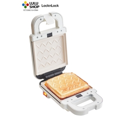 EJB126IVY -  Máy kẹp nướng bánh LocknLock Sandwich maker - 220V, 50Hz, 600W - Màu ngà