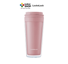 HAP519PIK - Ly nhựa 2 lớp LocknLock Bucket Cold Cup 580ml - Màu hồng