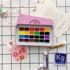 Màu nước Holbein Pocket set đặc biệt 12 Nanakami Yufushi Lemon Shigure Higuchi 24 Botanical 48 mix