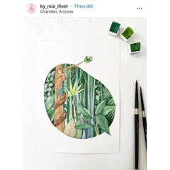 108 full mã màu nước Holbein hạng họa sĩ chuyên nghiệp Pocket Holbein Nhật Bản tuỳ chọn