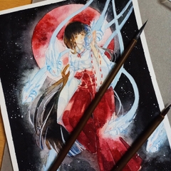 Cọ tỉa lông thú. vẽ chi tiết, màu nước, viết thư pháp Hiệp Cân