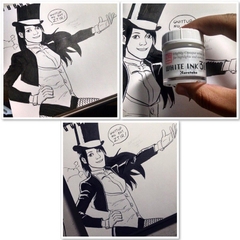 Inktober Set Bút inking vẽ truyện tranh phiên bản giới hạn Kuretake Nhật Bản line nét và mực trắng