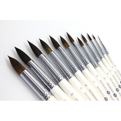 Cọ vẽ lông chồn Kolinsky lông sóc cao cấp Nevskaya palitra Nga vẽ màu nước acrylic sơn dầu vẽ nail (hãng Whitenights)
