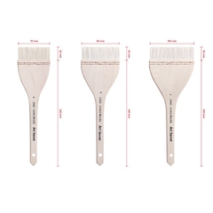 Cọ Mảng Art Secret lông dê thân gỗ cán dài