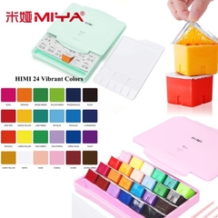 Màu GOUACHE HIMI dạng thạch ( 18/24 màu)