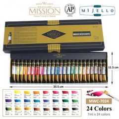 Bộ 24 34 36 7ml 15ml Màu nước Mijello Mission Gold Hàn Quốc