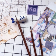 Cọ tỉa lông thú. vẽ chi tiết, màu nước, viết thư pháp Hiệp Cân