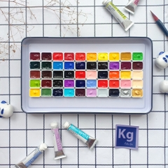 Màu nước Holbein Pocket set đặc biệt 12 Nanakami Yufushi Lemon Shigure Higuchi 24 Botanical 48 mix