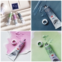 (New Color 2020) Màu nước và màu nhũ White nights pan lẻ dạng nén 2.5ml & tube 10ml