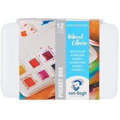 Set màu nước nén Vangogh hãng Royal Talens 12 nhũ 15 24 36 màu