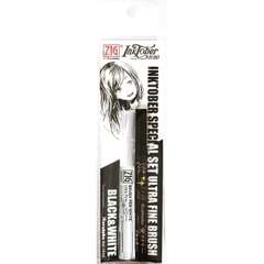Inktober Set Bút inking vẽ truyện tranh phiên bản giới hạn Kuretake Nhật Bản line nét và mực trắng
