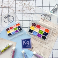 Màu nước Holbein Pocket set đặc biệt 12 Nanakami Yufushi Lemon Shigure Higuchi 24 Botanical 48 mix