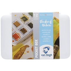 Set màu nước nén Vangogh hãng Royal Talens 12 nhũ 15 24 36 màu