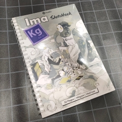 Giấy vẽ màu nước hãng Nabii AQUA Fat 300gsm sổ vẽ A4 A5 IMASketchbook 32t 160gsm