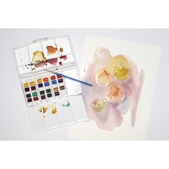 Set màu Winsor & Newton Cotman 24 màu kèm cọ và khay pha màu