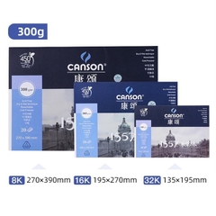 Giấy Vẽ Canson 1557 300gsm 🎁Quà tặng Giấy Vẽ gouache acrylic chì 🎁