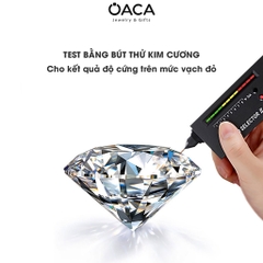 Nhẫn cầu hôn bạc mạ vàng trắng đá Moisanite