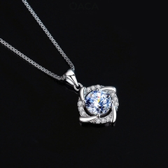 Dây chuyền bạc HANAL đá Moissanite