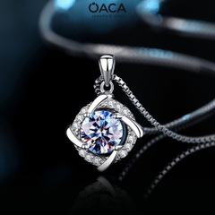 Dây chuyền bạc HANAL đá Moissanite