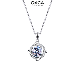 Dây chuyền bạc HANAL đá Moissanite
