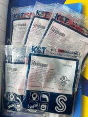 SV1-3.2 / Đầu Cosse Chỉa Bọc Nhựa KST 0.5-1.5 mm2 (100 Cái/Bịch) - VINYL-INSULATED SPADE TERMINALS