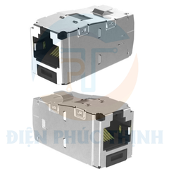 CJS6X88TGY / Mô-đun Giắc Cắm Có Vỏ Bọc Panduit RJ45 - Cat 6A TG - Đen