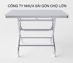 Bàn inox  DELI qui phúc  inox 201 ( hình chữ nhật)