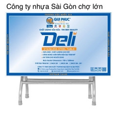 Bàn inox  DELI qui phúc  inox 201 ( hình chữ nhật)