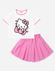 Set váy bé gái Hello Kitty Bomines