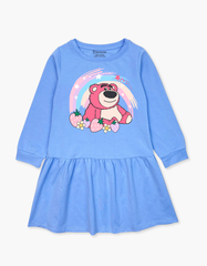 Váy bé gái mùa thu tay dài Gấu dâu Lotso