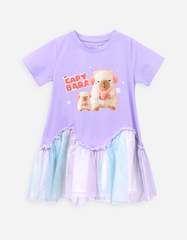 Váy bé gái phối lưới Capybara