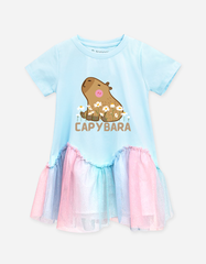 Váy bé gái phối lưới Capybara