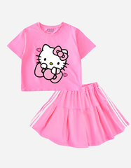 Set váy bé gái Hello Kitty Bomines