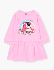 Váy bé gái mùa thu tay dài Gấu dâu Lotso