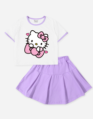 Set váy bé gái Hello Kitty Bomines