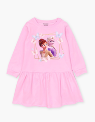 Váy bé gái mùa thu tay dài Elsa