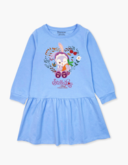 Váy bé gái mùa thu tay dài Thỏ Stella